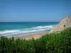 Paisajes de Landes - Costa de Aquitania: con vistas a una playa de arena y el océano Atlántico