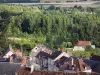 Palluau-sur-Indre - Vista dos telhados da vila e da paisagem circundante (vale do Indre)