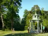 Parc de Bagatelle - Pagode chinoise dans un cadre de verdure