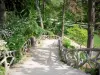 Parc Montsouris - Escalier bordé d'arbres