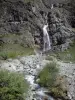 Parc National des Écrins - Vallée du Valgaudemar : cascade du Casset (chute d'eau)