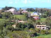 Parc Naturel Régional de la Martinique - Paysage verdoyant ponctué de maisons