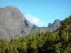 Parque Nacional da Reunião - Vista do Taïbit Pass e Grand Bénare do Cilaos Circus