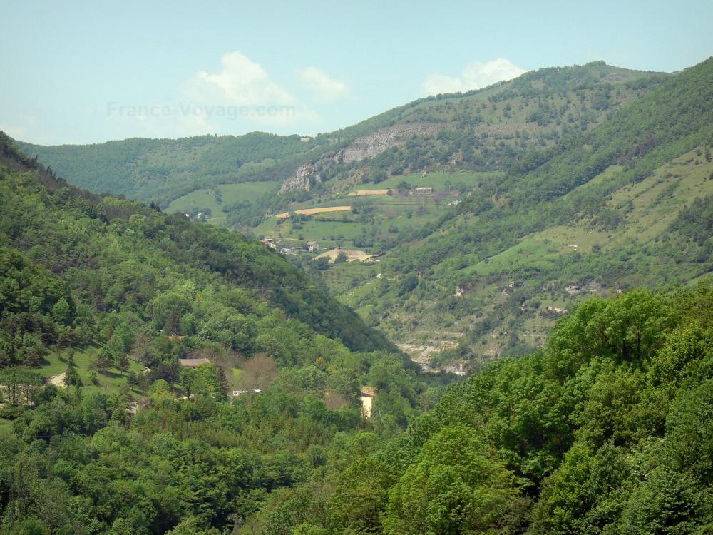 El Parque Natural Regional de Vercors - Parque Natural Regional del Vercors: Vercors macizo: pequeñas montañas cubiertas de árboles y pastos