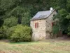 Paysages de l'Aveyron - Maisonnette en pierre entourée de verdure