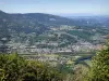 Paysages de la Drôme - Parc Naturel Régional du Vercors : vue sur Saint-Jean-en-Royans et les montagnes alentours