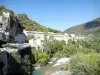 Paysages de la Drôme - Panorama depuis le pont Roman de Nyons qui enjambe l'Eygues