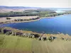 Paysages de la Meuse - Vue aérienne du lac de Madine