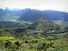 Paysages de La Réunion - Verde paisaje montañoso desde el cuello Bellevue