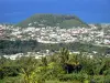 Paysages de La Réunion - Vista de la ciudad de San José, el Océano Indico