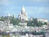 Paysages urbains - Vue sur la butte Montmartre et sa basilique du Sacré-Coeur