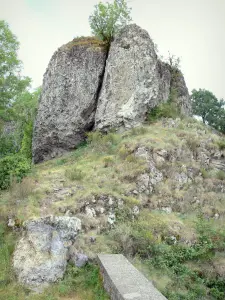 Peña de Carlat - Roca basáltica