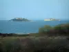 Peninsula of Crozon - From the peninsula, view of the sea (Iroise sea) and of both Trébéron and Morts (Death) islands