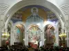 Pesado - Domaine de la Grotte (santuários, cidade religiosa): interior da Basílica de Nossa Senhora do Rosário