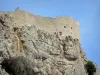 Peyrepertuse castle - Remains of the perched fortress