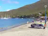 Playa de Grande Anse d'Arlet - Descansando en la playa de arena