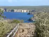 Pointe de la Grande Vigie - Belvedere na ponta do grande relógio com vista para as falésias calcárias circundantes