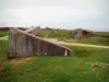 Pointe du Hoc - Site du Débarquement : blocs de béton