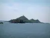 Pointe de la Parata - De la pointe de la Parata, vue sur l'archipel (îles) des Sanguinaires