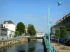 Ponte Audemer - Rio Risle e fachadas da cidade