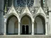 Pontmain - Facade of the Notre-Dame basilica of Pontmain
