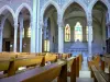 Pontmain - Inside the Notre-Dame basilica of Pontmain