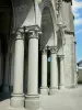 Pontmain - Columns of the Notre-Dame basilica of Pontmain