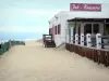 Porto velho de Boucau de Albret - Costa de Prata: Brasserie Pub com vistas do Oceano Atlântico