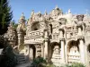 Postman Cheval's Ideal Palace - View of the sculptures on the west facade of the Ideal Palace