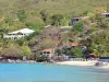 Praia Grande Anse d'Arlet - Villas crioulas com vista para a baía de Grande Anse