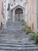 Prats-de-Mollo-la-Preste - Ruelle en escalier menant à la croix de mission