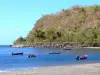 Le Prêcheur - Barques de pêcheurs sur la mer
