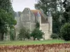 Prieuré fortifié du Tortoir - Ancien prieuré fortifié entouré de verdure ; sur la commune de Saint-Nicolas-aux-Bois