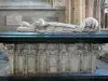 Prieuré de Souvigny - Intérieur de l'église prieurale Saint-Pierre et Saint-Paul : chapelle neuve : gisant de Charles Ier, duc de Bourbon (tombeau)