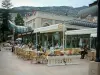 Principauté de Monaco - Terrasse de café de Monte-Carlo