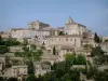 Reiseführer von der Provence-Alpen-Côte d'Azur - Gordes - Häuser, Kirche und Schloß des Dorfes