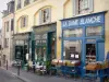 Quartier Latin - Restaurante terraço e loja na Rue de la Montagne-Sainte-Geneviève