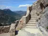 Quéribus castle - Stairs of the fortress
