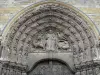 Raivas - Fachada da catedral de Saint-Maurice: tympanum