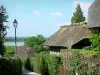 Regionaal natuurpark Les Boucles de la Seine Normande - Seine Valley: huisje in het dorp Oude Haven met uitzicht op de rivier de Seine (op Route Chaumières)