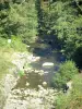Regionaal Natuurpark Le Morvan - Rivier omzoomd met bomen