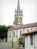 Regionaler Naturpark der Landes in der Gascogne - Regionaler Naturpark der Landes de Gascogne: Kirchturm der Kirche Saint-Jean-Baptiste de Luxey