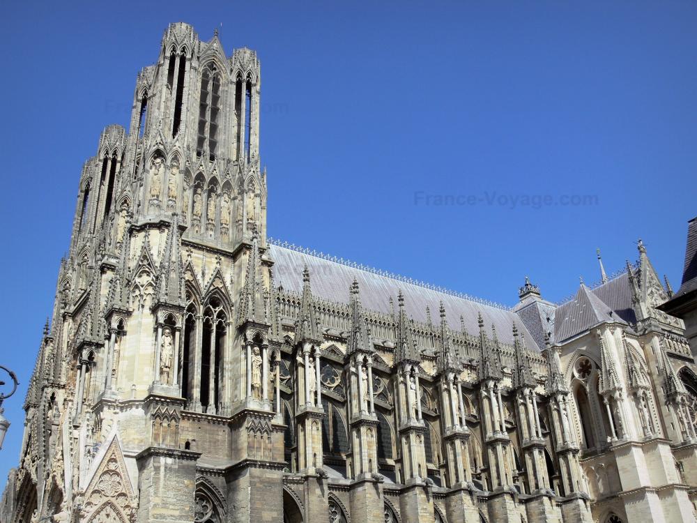 Reims - Cathédrale Notre-Dame de style gothique