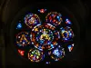 Reims - Inside of the Notre-Dame cathedral: stained glass windows