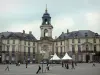 Rennes - Old Town: Stadhuis en de plaats