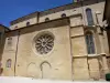 La Réole - Saint-Pierre church and a rosette 