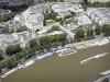 Rives de la Seine - Vue sur la Seine et ses berges depuis le haut de la tour Eiffel