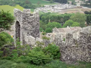 Rochemaure - Tour et remparts crénelés