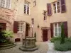 Rodez - Haus Molinier, ehemaliges kanonisches Haus, und sein Brunnen