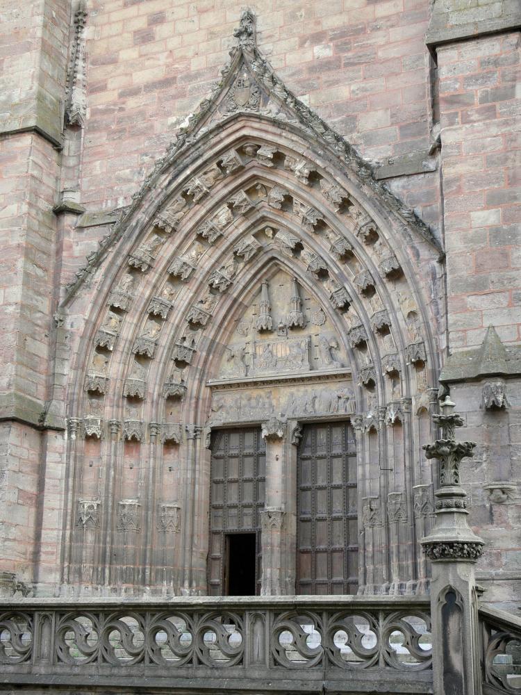 Rodez - North portal of the Notre-Dame cathedral